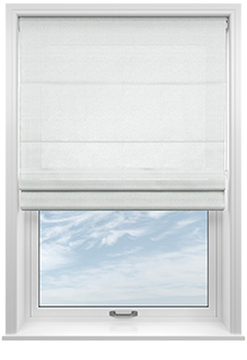 Pescara Voile, Vintage White - Twist&Fit Roman Blind